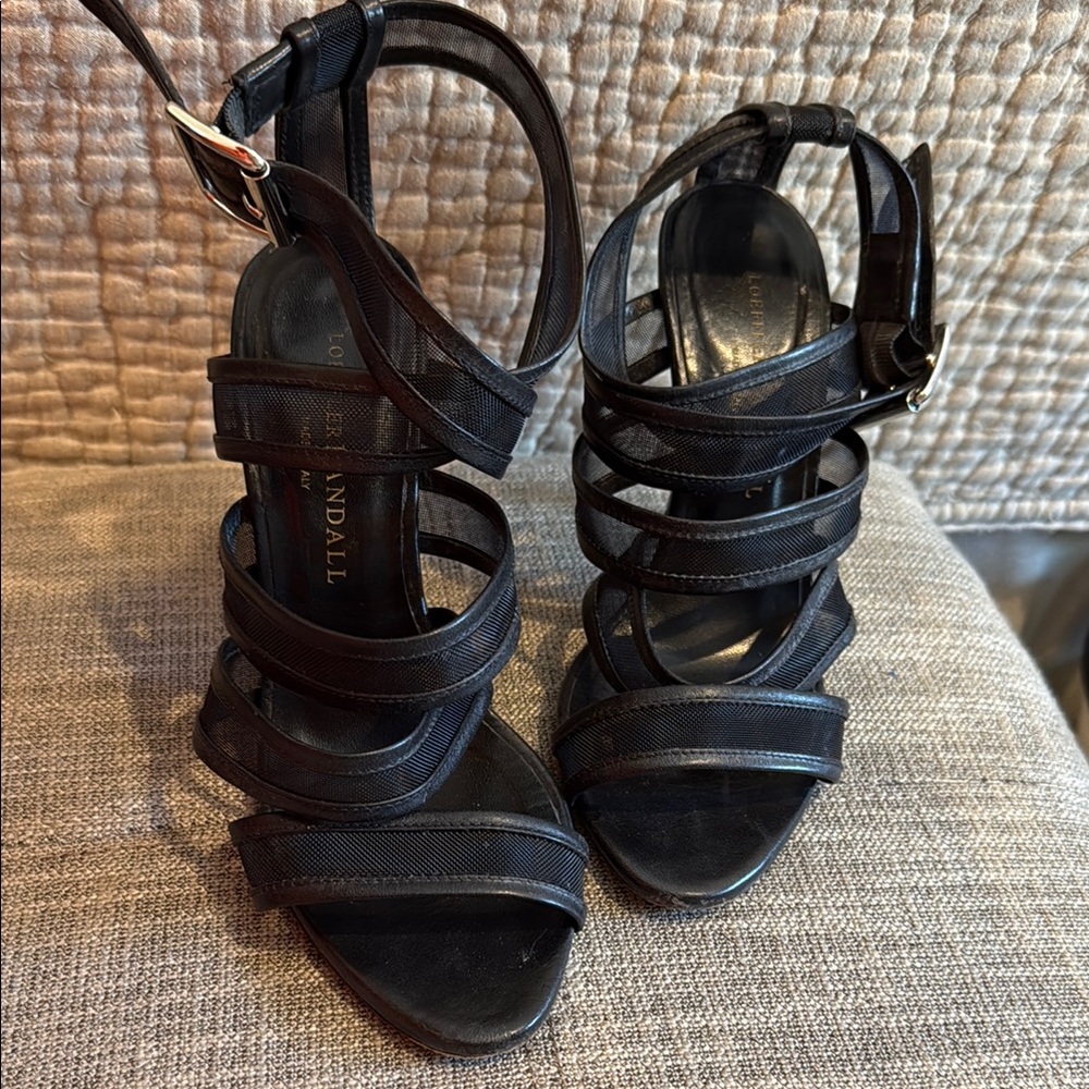 Women's Loeffler Randall Black Strappy Sandals size 6